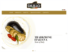 Tablet Screenshot of dilillofood.com